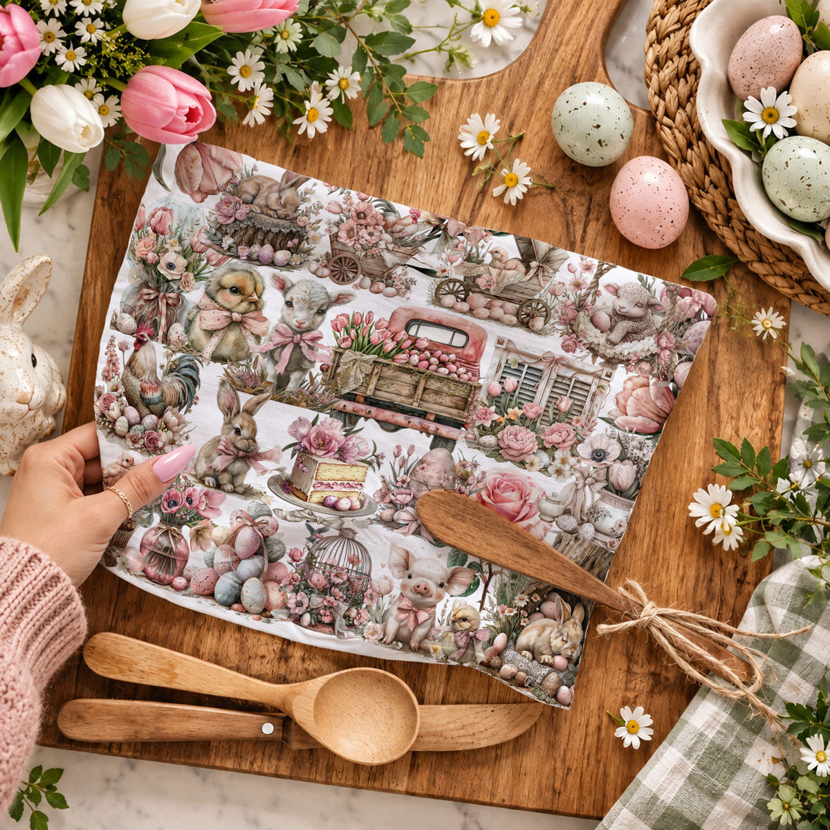 Rose Royal Easter Towel