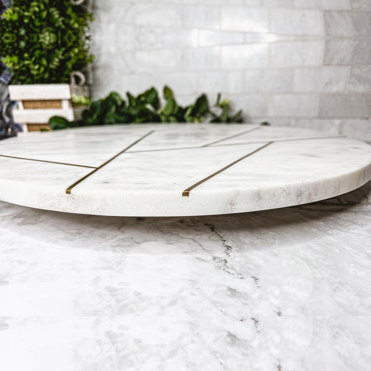 Marble & Gold Lazy Susan