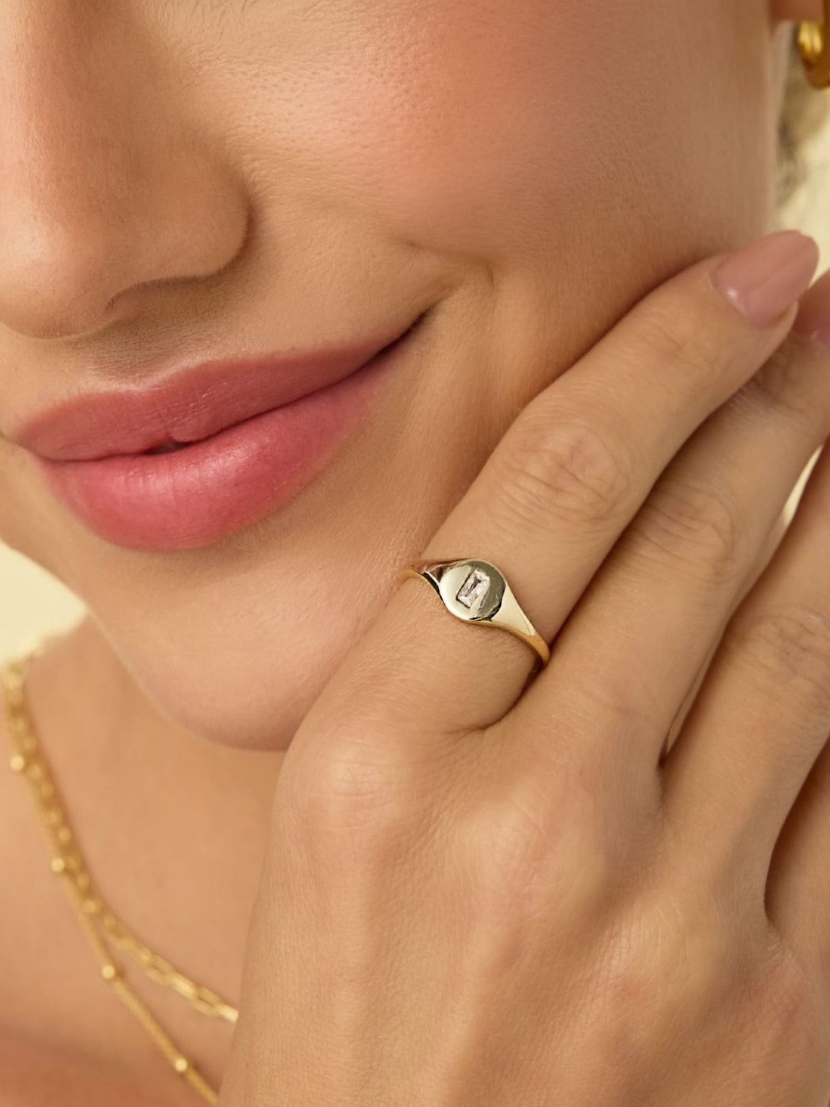 Baguette Signet Ring