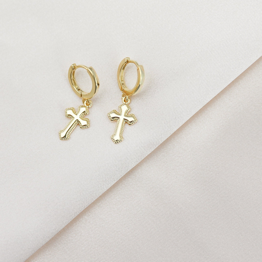 Small Cross Hoops