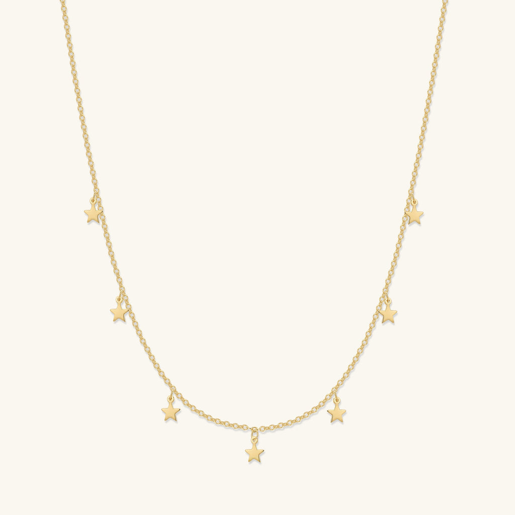 Star Choker + Moon Necklace Set