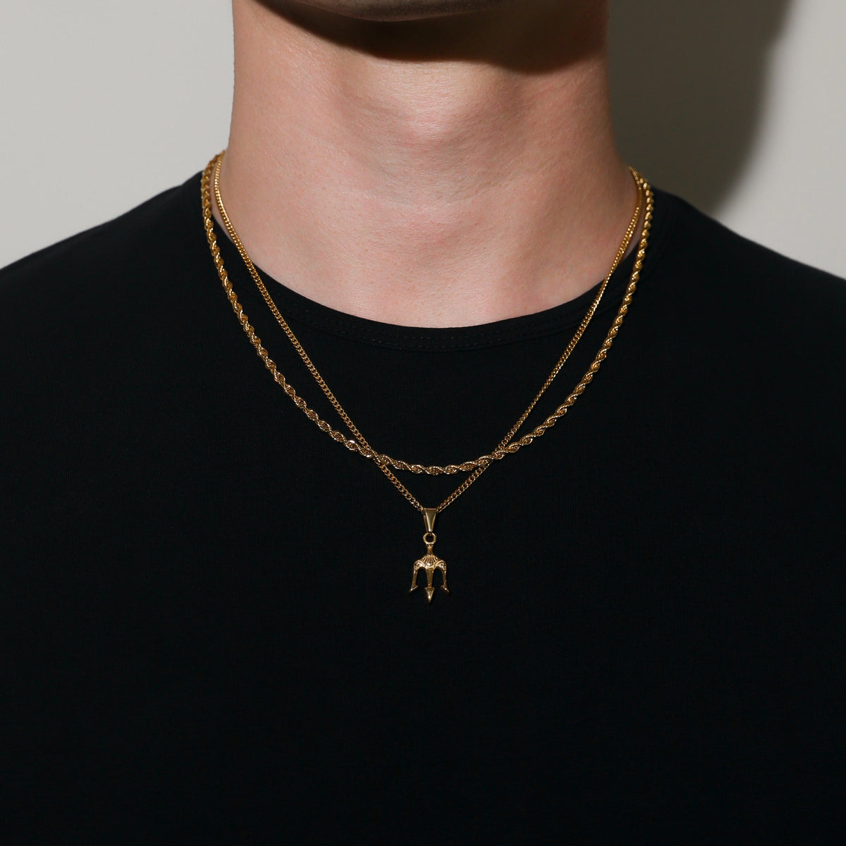 Neptune's Trident Pendant Silver Set