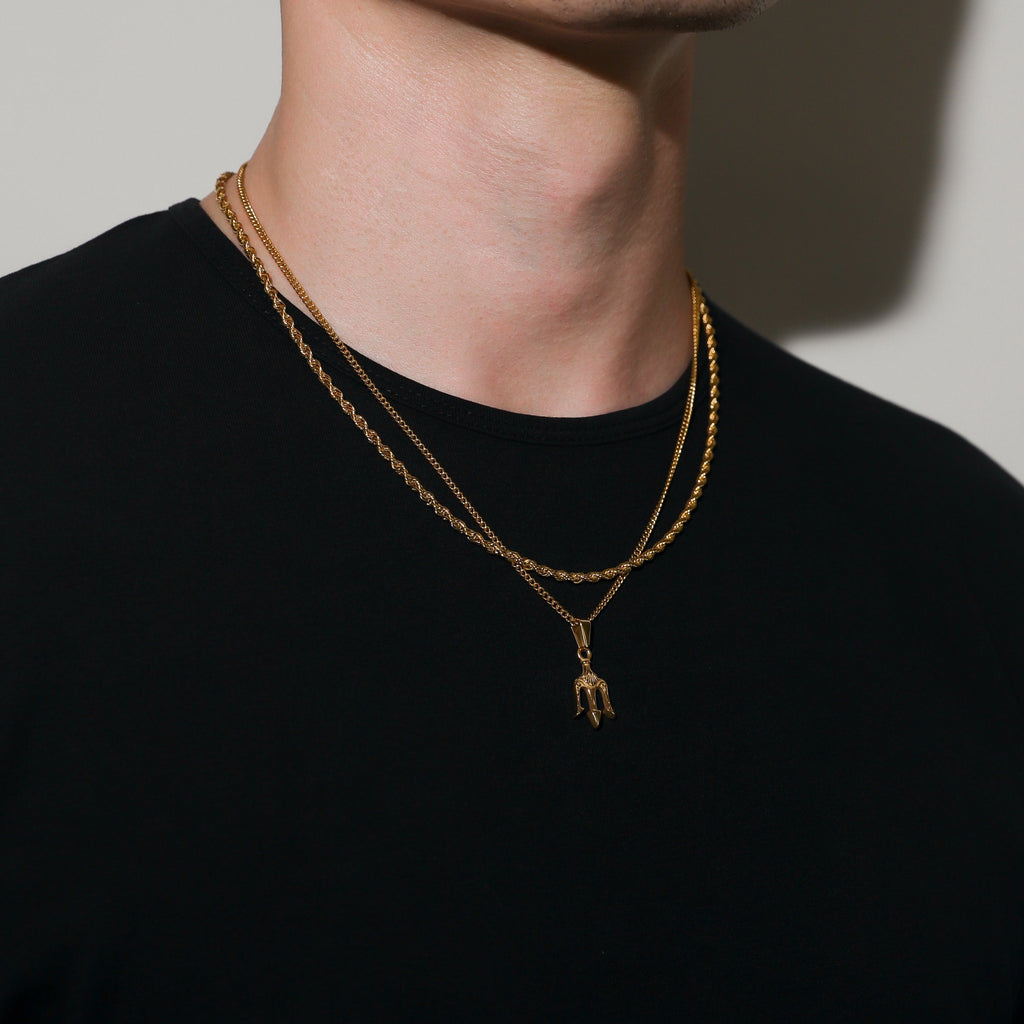 Neptune's Trident Pendant Silver Set