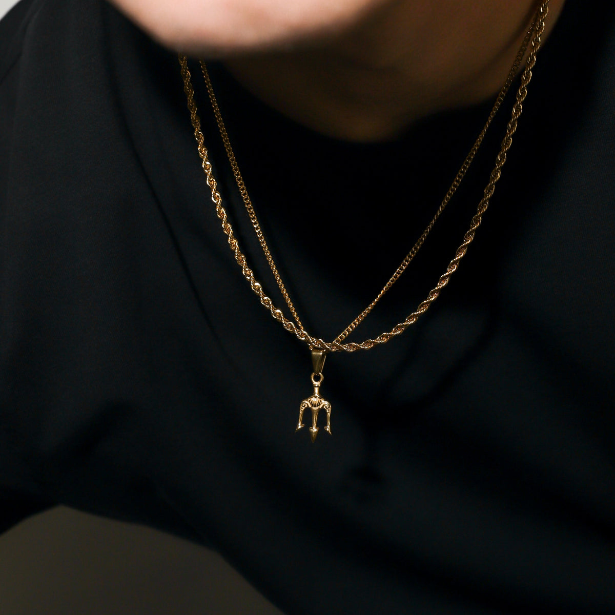 Neptune's Trident Pendant Silver Set
