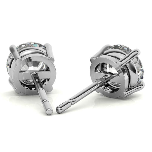 3.00 CTW Lab Grown Diamond Stud Earrings | 14k Gold | G-VS Round Cut | AGI Certified