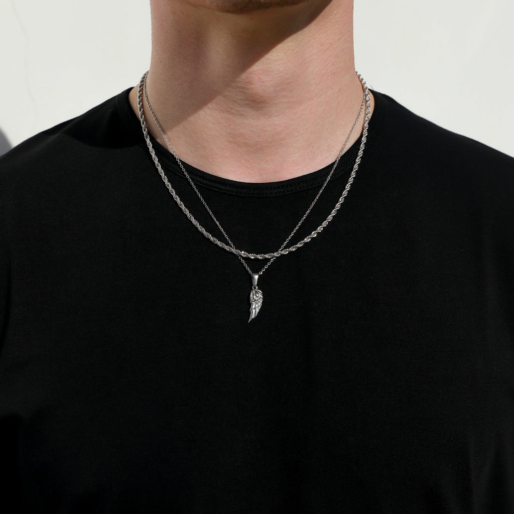 Angel Wing Silver Set